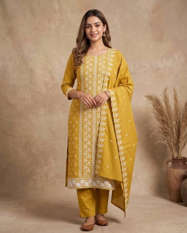 Mustard Unstitched Suit