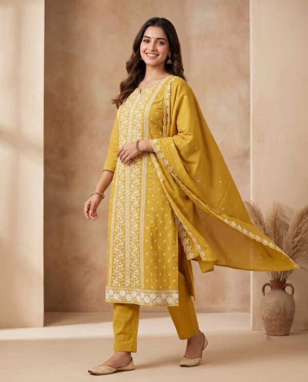 Mustard Unstitched Suit