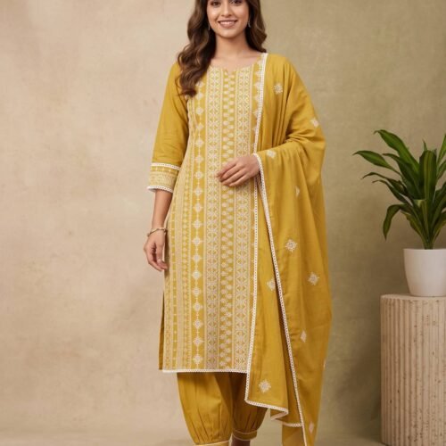 Golden Yellow Unstitched Suit