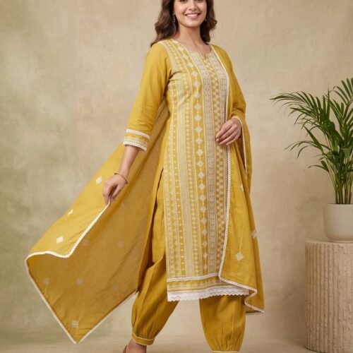 Golden Yellow Unstitched Suit