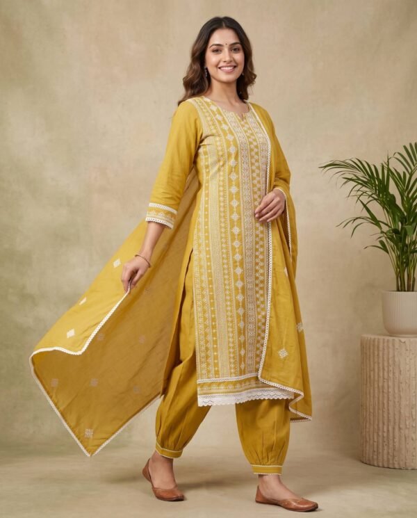Golden Yellow Unstitched Suit