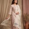Off white/pink unstitched suit