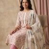 Off white/pink unstitched suit