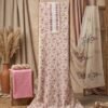 Off white/pink unstitched suit
