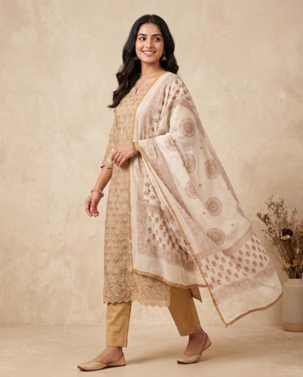 BS002402-1(1) Mustard Yellow Unstitched Suit