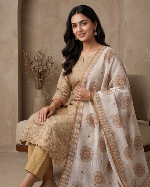 BS002402-1(2) Mustard Yellow Unstitched Suit