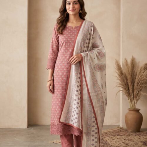 Dusty Rose Unstitched Suit