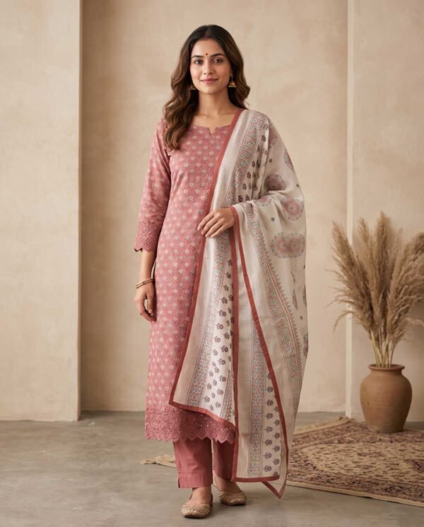 BS002402-2 Dusty Rose Unstitched Suit