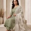 Pista Green Unstitched Suit