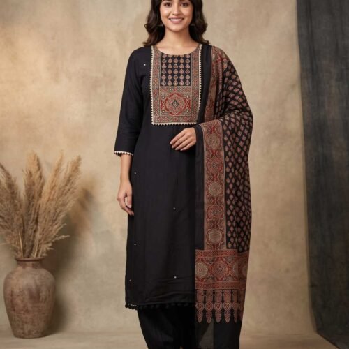 Black Modal Unstitched Suit