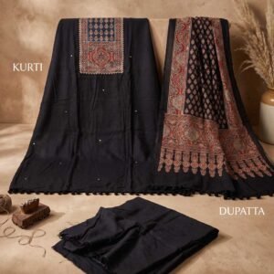 Black Modal Unstitched Suit