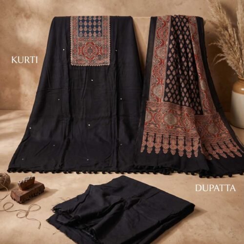 Black Modal Unstitched Suit