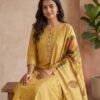 BS002460(2) Golden Yellow Chanderi Silk Unstitched Suit