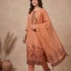 BS002467-1(1) Peach Pure Jamdani Suit