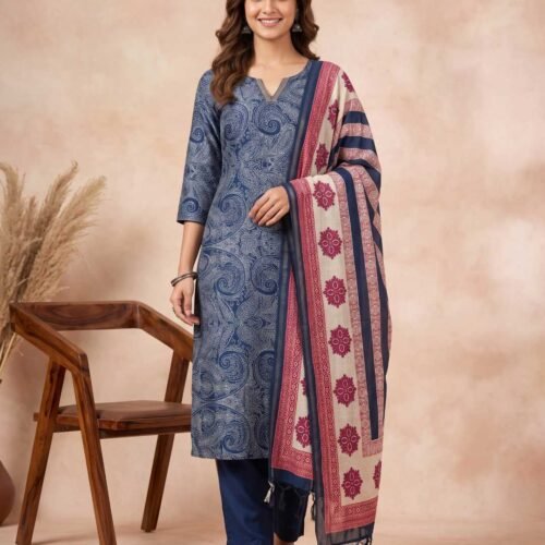 Navy Blue Unstitched Suit