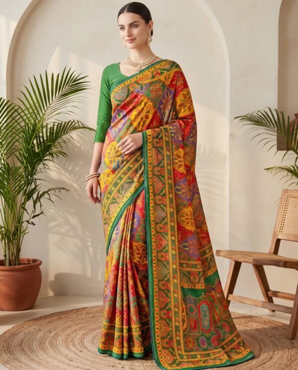 Green Silk Saree