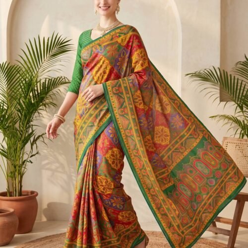 Green Silk Saree