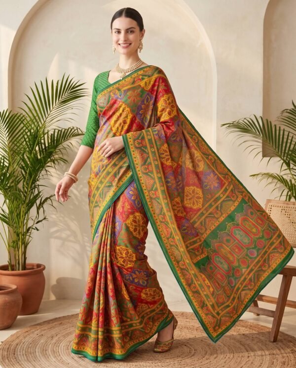 Green Silk Saree