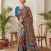 Blue Silk Saree