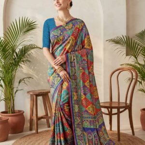 Blue Silk Saree