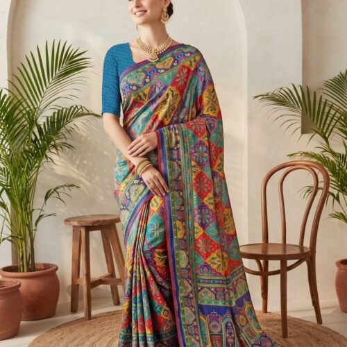 Blue Silk Saree