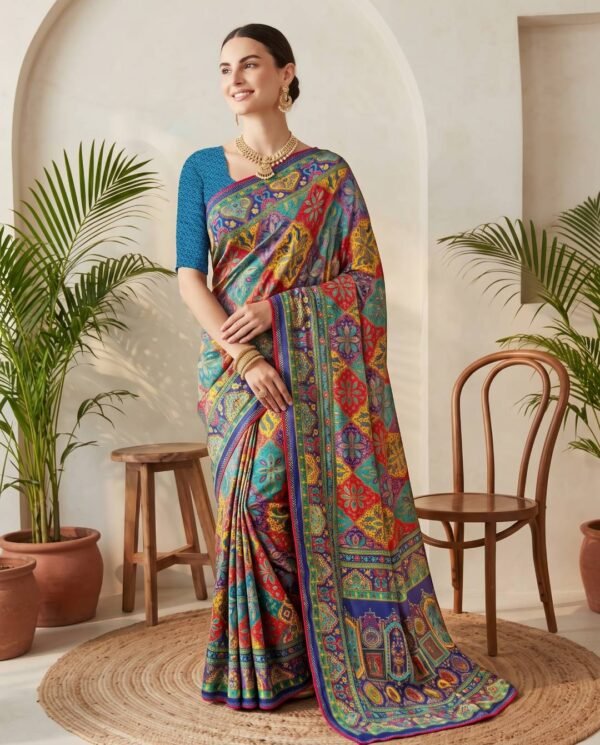 Blue Silk Saree