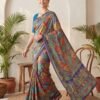 Blue Silk Saree