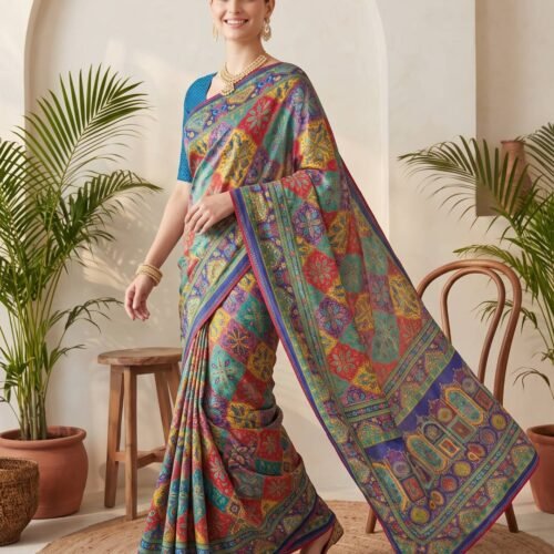 Blue Silk Saree