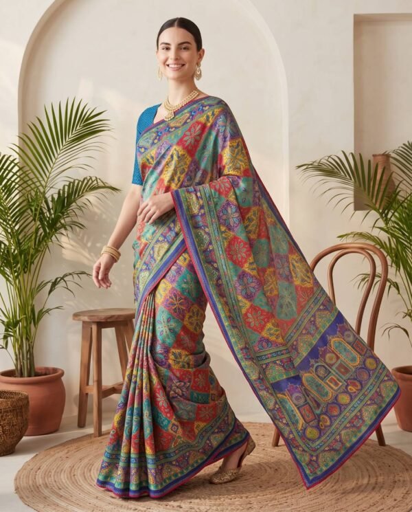 Blue Silk Saree
