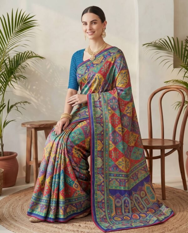 Blue Silk Saree