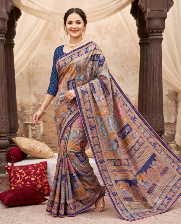Royal Blue Silk Saree