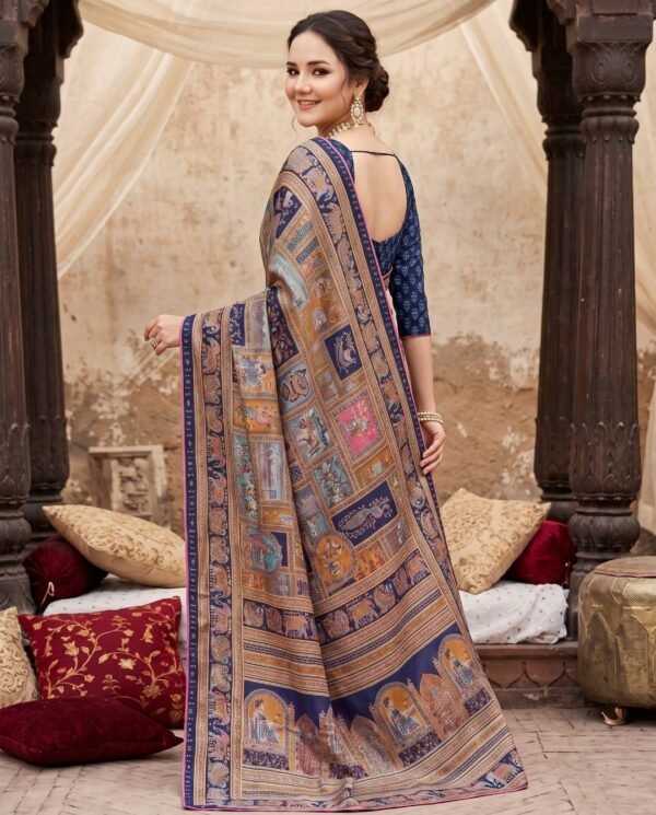Royal Blue Silk Saree