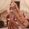 Coffee Brown Silk Saree