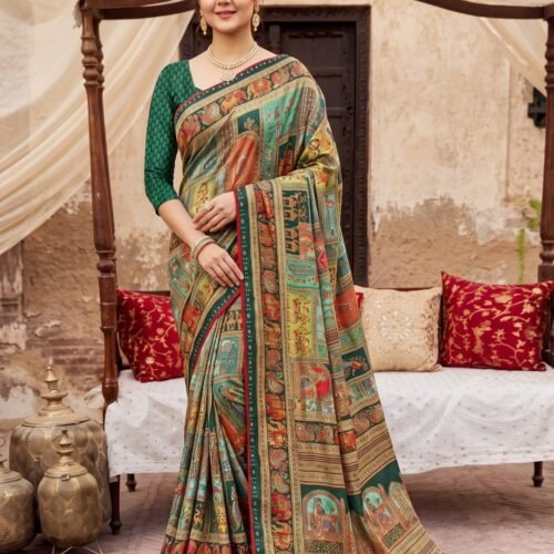 Green Silk Saree