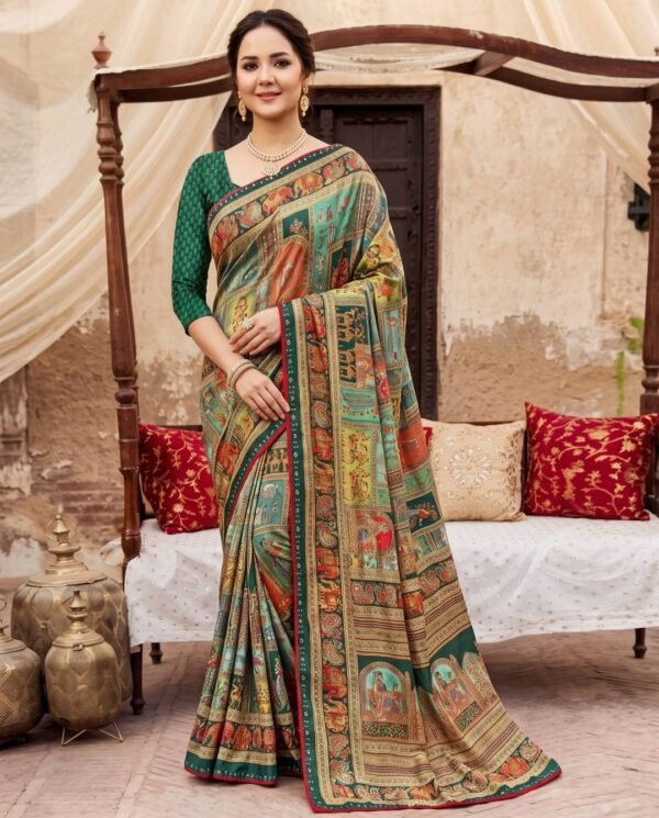 Green Silk Saree