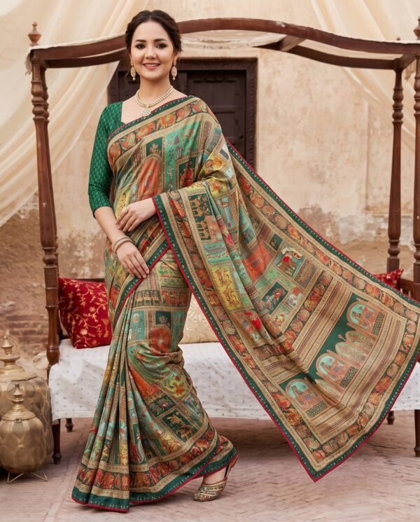 Green Silk Saree