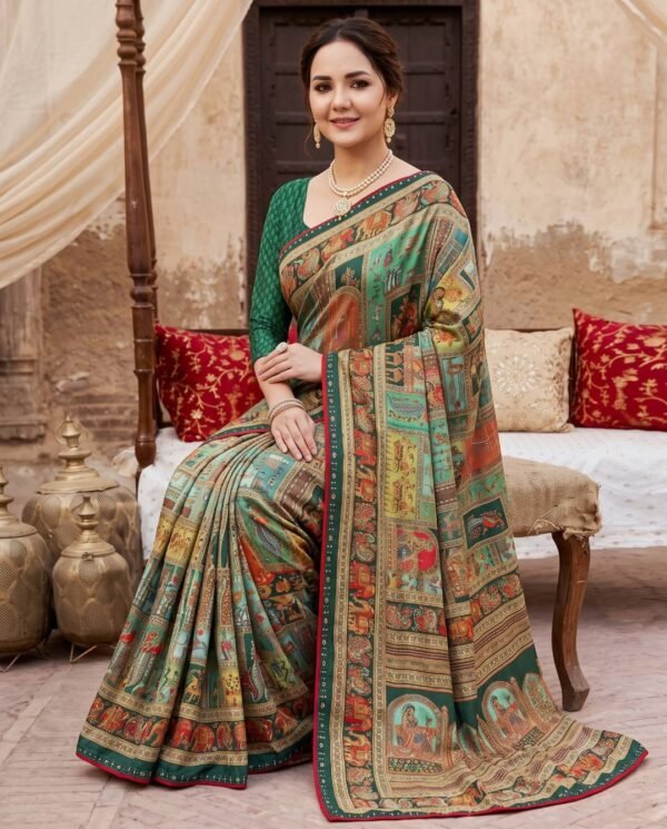 Green Silk Saree