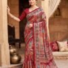 Rich Red Silk Saree