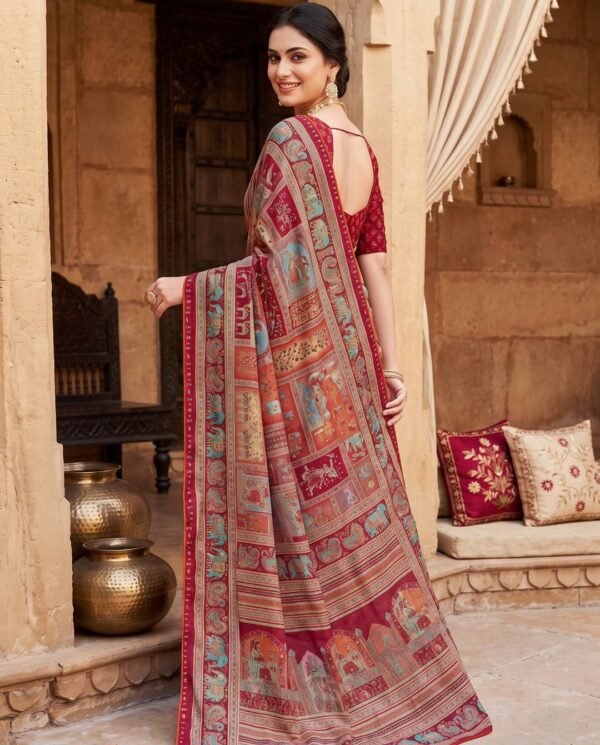 Rich Red Silk Saree