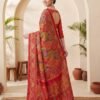 Orange Silk Saree