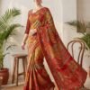 Maroon Silk Saree
