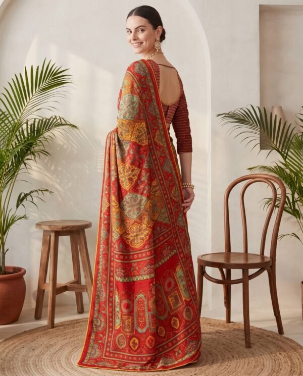 Maroon Silk Saree