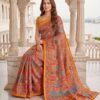 Yellow Multicolor Silk Saree
