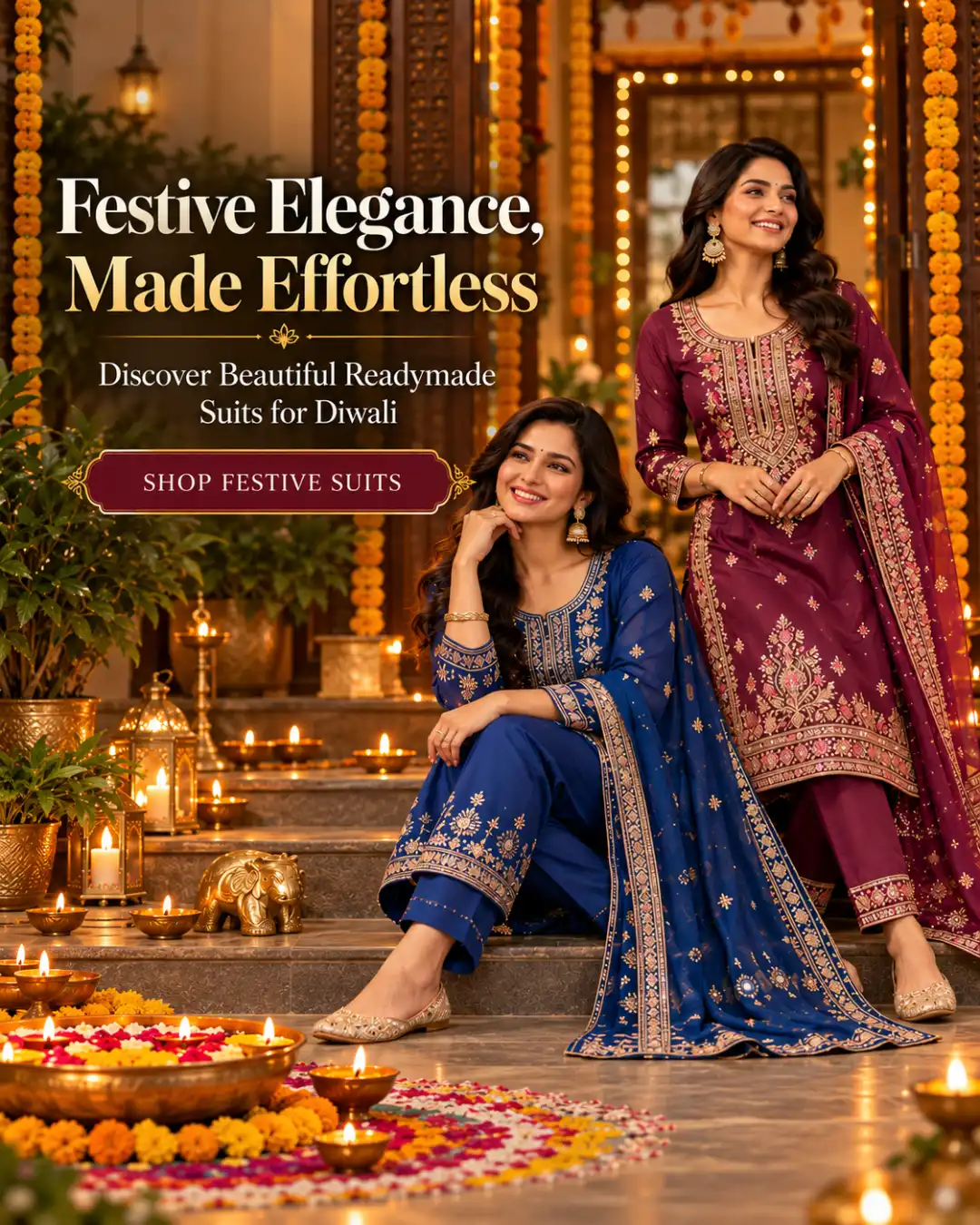 Festive Elegance in Royal Suits