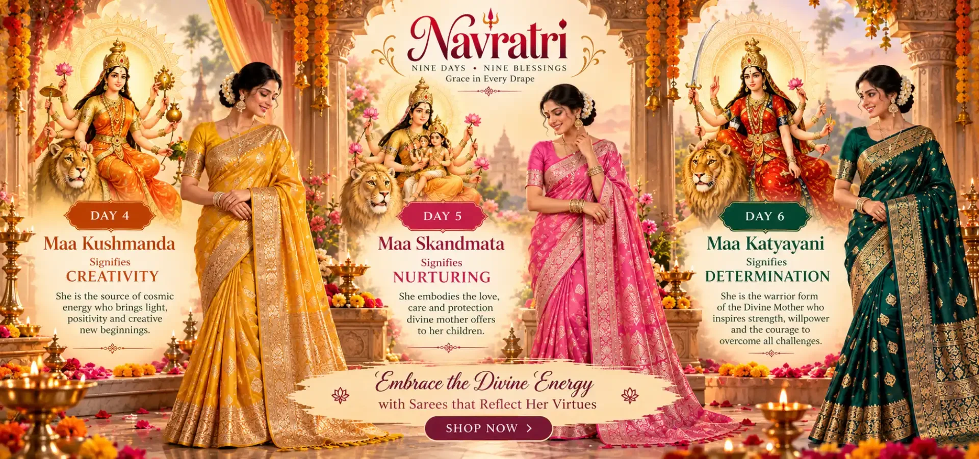 Navratri Divinity in Every Drape