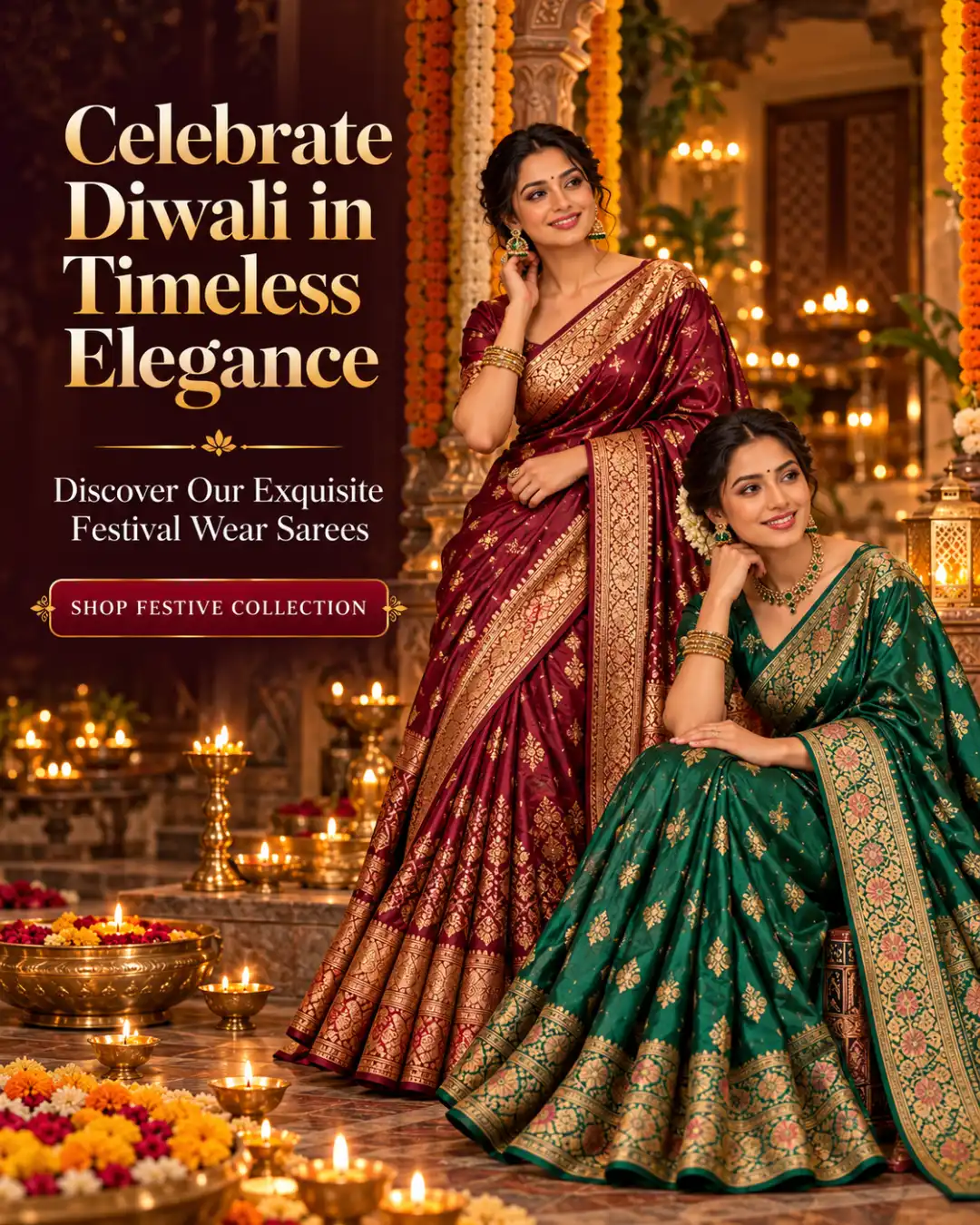Timeless Diwali Saree Elegance